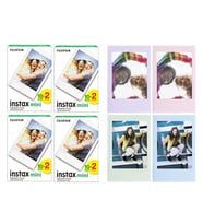 Instax mini 80'li Film ve 4 Fotoğraf Çerçevesi