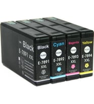 XPlus®  Epson T7891-7892-7893-7894 Uyumlu Yüksek Kapasiteli Muadil Kartuş Seti (Çok Renkli)