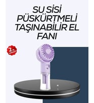 Mey İthalat® Masaüstü Elde Kullanıma Su Buharlı Şarjlı Fan
