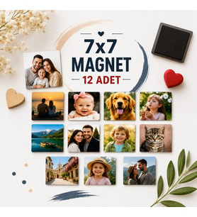 12 adet MAGNET-istediğiniz fotoğraflarla (komple magnet)