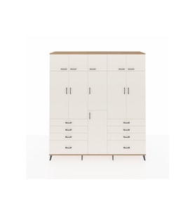 Hyperion Gardrop 8 Raflı 8 Çekmeceli 3 Askılı 220x44x243 Çam-Aytaşı/Aytaşı