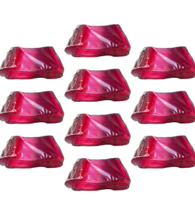 Plastik Şeffaf Pembe Sup Kaşık - Tatlı Dondurma Kaşığı - 12.5 Cm. - 50 Adetlik 10 Paket