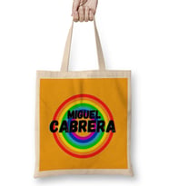 Michelangelo Quotes Gift - Vintage Retro Rainbow Style Bez Çanta Uzun Saplı
