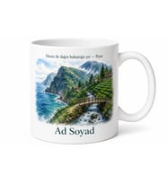 Pazar Karadeniz Sahili ve Doğası Hatıra Kupası Bardak Hediye Porselen Kupa