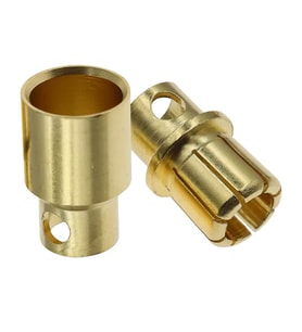8mm Altın Kaplama Banana Dişi Erkek Soket 120A Pil Batarya Lion Bullet Plug Kablo Konnektör ESC Moto
