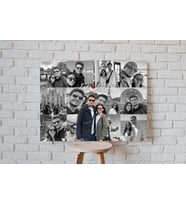 Aşk Konseptli 13 Fotoğraflı Kanvas Tablo