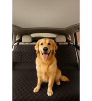 Araç Koltuk Koruyucu Su Geçirmez Kedi Köpek Minder Örtüsü (Siyah)