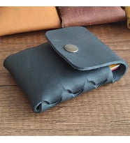 Sumerianwallet Deri Minimalist Kartlık Siyah (Anahtarlık Hediye )