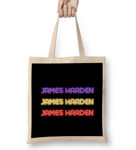 James Harden - Basketball gifts Vintage Retro Rainbow Quotes For BOYS AND Dad Bez Çanta Uzun Saplı
