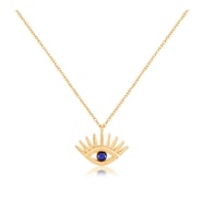EMILIANO JEWELLERY SİLVER 925 AYAR ZİRKON TAŞLI GÖZ DESENLİ KOLYE