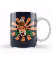 Basil Brush Retro Japanese Kupa Bardak Porselen