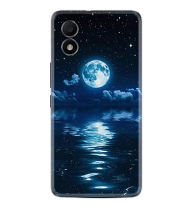 TCL 303 Kılıf Resimli Desenli Baskılı Silikon Night Moon 1133