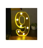 Büyük Boy Led Işıklı 3d Rakam Sayı Doğum Günü Kutlama Organizasyon Işıklı Sayı (Beyaz - Gold)