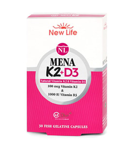 New Life Mena K2 + D3 Kapsül 30 luk