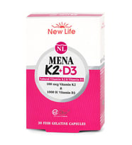 New Life Mena K2 + D3 Kapsül 30 luk