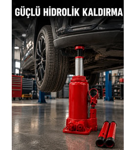 Dayanıklı Çelik Gövdeye Sahip Kompakt Hidrolik Kriko
