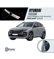 Hyundai Tucson Krom Bagaj İç Eşik Koruma 2022 üzeri P.Çelik (Parlak)