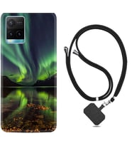 Vivo Y11S Y21S Y20 Y20S Y70 Kılıf Boyun Askılı Silikon Kuzey Işıkları 1327