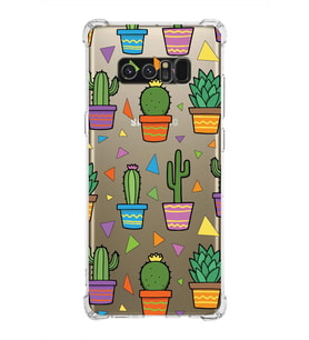 PrintiFy Samsung Galaxy Note 8 Uyumlu Water Color 4 Baskılı Şeffaf Köşe Korumalı Antişok Kılıf