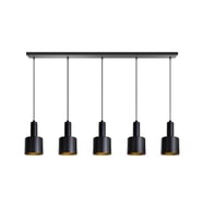 MYLİGHTS RUSTİK  SARKIT AVİZE MASA ÜSTÜ SARKIT dörtlü AVİZE 100cm  (Siyah)