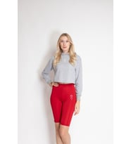Suvlan Kadın Kırpma Üst Sweatshirt (Gri)