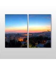 Paris Manzaralı Kanvas Tablo 80x70cm (Karışık)