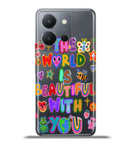 Vivo Y36 Kapak HD Renkli Dizayn Silikon Kılıf - You