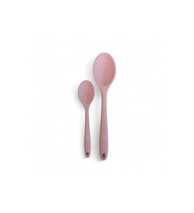 28-20cm ısıya dayanıklı silikon kaşık seti tozpembe