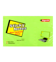 Bigpoint Yapışkanlı Not Kağıdı 75x125mm Neon Yeşil x 12 Adet