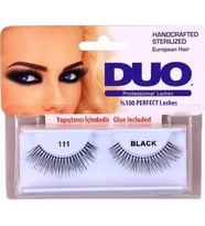 Duo Takma Kirpik %100 Doğal ve Siyah Görünüm