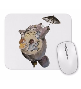 Totoro Takes Flight Mouse Pad