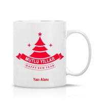 Yılbaşı Hediyesi Yeni yıl Hediyesi Çay Kahve Kupa Bardak-Happy christmas-Mutlu yıllar-2024-023