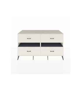 Kronos Konsol 2 Raflı 4 Çekmeceli  176x59x99 Aytaşı-Antrasit/Aytaşı