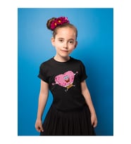 Unisex Süngerbob Kalp Baskılı Çizgi Film Çocuk Tişört (1-12 Yaş)