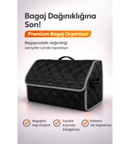 Bagaj Çantası Oto Bagaj Organizer Çift Kat Deri Su Geçirmez Kaymaz Katlanır Araç Düzenleyici