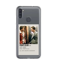 Samsung Galaxy M21 Uyumlu Fight Club Minimalist Poster Desenli Şeffaf Telefon Kılıfı