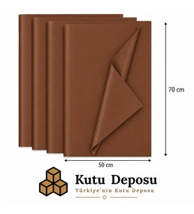 50x70 cm Kahverengi Renk Pelur Kağıt (1KG)