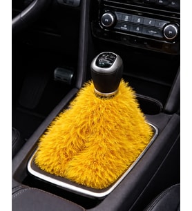 Peluş Vites Körüğü Sarı, Yumuşak Dokulu Vites Aksesuarı