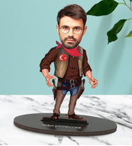 Kişiye Özel Polis 8 Tasarımlı Karikatür Biblo