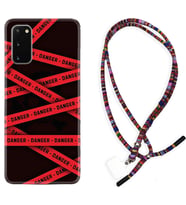 Samsung A02S A03S A10 A12 A13 A21S A22 Kılıf Boyun Asklı Rasta Silikon Danger 1372
