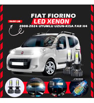 Fiat Fiorino 2008-2024 Uzun - Kısa Far Uyumlu Şimşek Etkili Led Xenon Pro Series H4