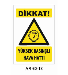 İŞ GÜVENLİĞİ UYARI LEVHASI 1 ADET PVC 21 X 29CM