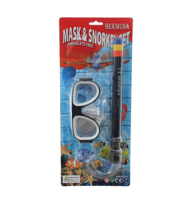 Bermuda Cobra Klasik Maske Şnorkel Set (Siyah)