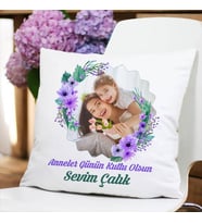 Kişiye Özel Annelerin Bitanesi Fotoğraflı Yastık
