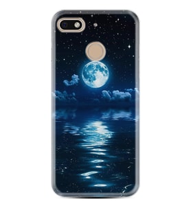 General Mobile GM8 Go GM9 GM20 Pro Plus Kılıf Desemli Silikon Night Moon 1133