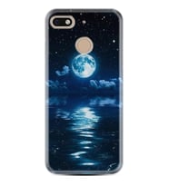 General Mobile GM8 Go GM9 GM20 Pro Plus Kılıf Desemli Silikon Night Moon 1133