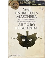 (Plak Değildir KASET tir) Verdi Un Ballı In Maschera Artoro Toscanini Double Classic Kaset