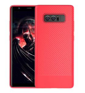 Ally SM Galaxy Note 8 Carbon Fiber Dokulu Premium Soft Silikon Kılıf-(5775) - SSSSSS5500-8962