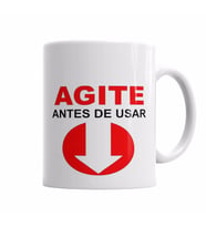 Agite Antes de Usar Kupa Bardak Porselen