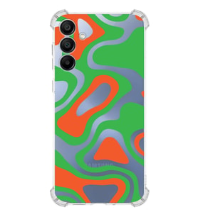 PrintiFy Samsung Galaxy A16 Uyumlu Kamera Korumalı Renkli Desen Tasarımlı Şeffaf Silikon Kılıf